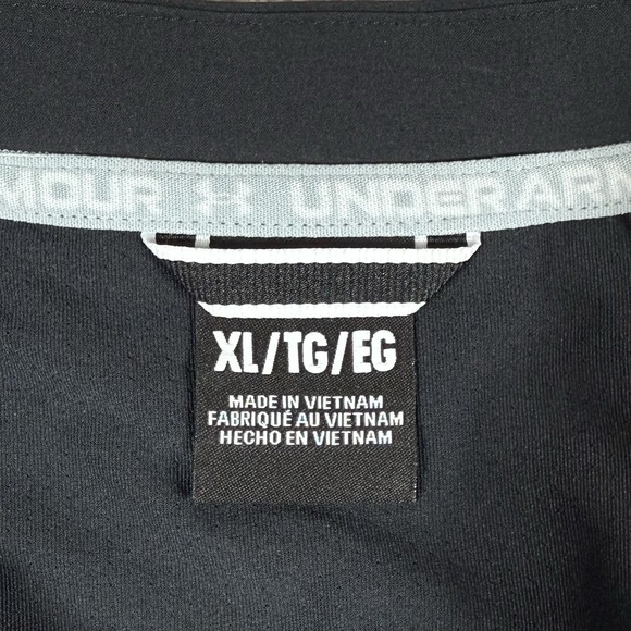 NWT Under Armour Mens XL Maryland Terrapins Black Motivate LS 1/4 Zip Pullover - Picture 5 of 7